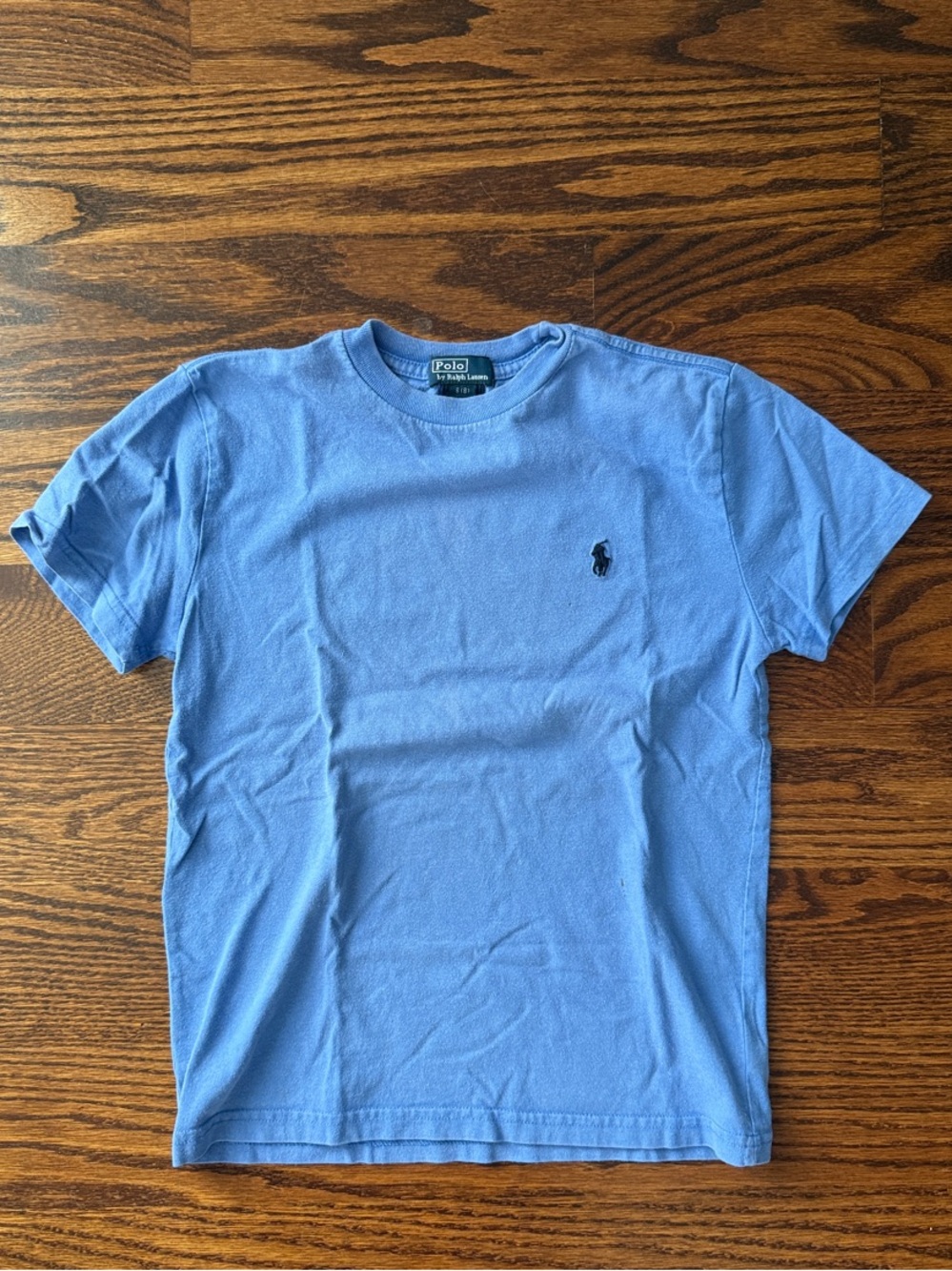Ralph Lauren Light Blue Short Sleeve Crew Tee with Navy Pony